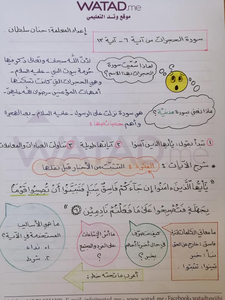 MzM1MTY2MQ23231 بالصور شرح وحدة مكارم الاخلاق مادة اللغة العربية للصف التاسع الفصل الاول 2020